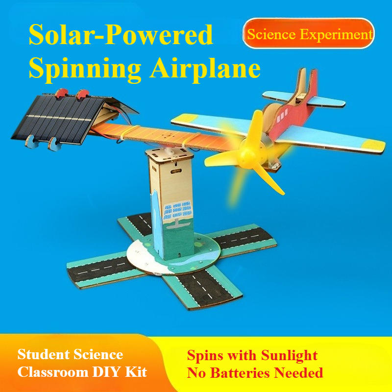 Renewable Energy Kits - DIY Spinning Airplane Kit Solar Powered