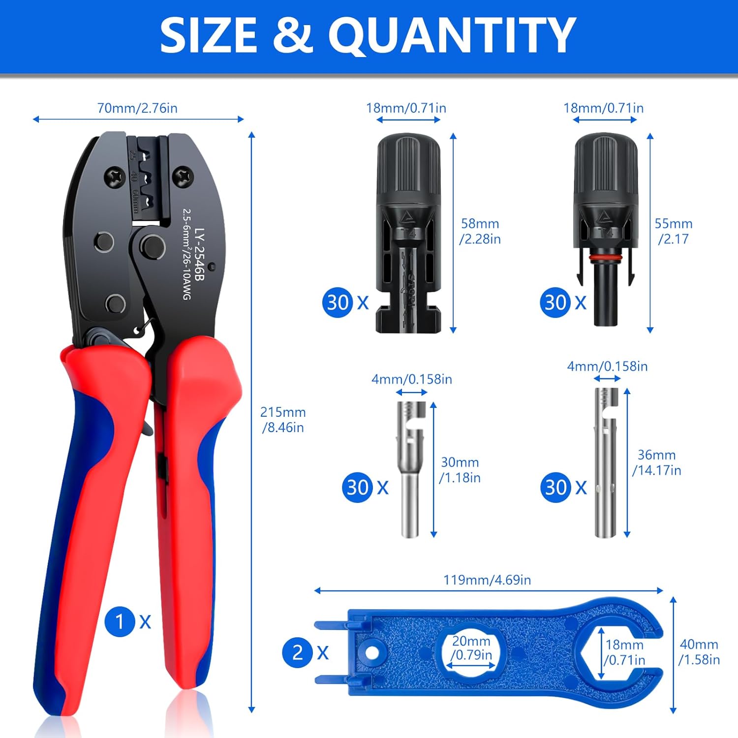 60PCS Solar Panel Connector Ki - Renewable Energy Kits のレビューと価格