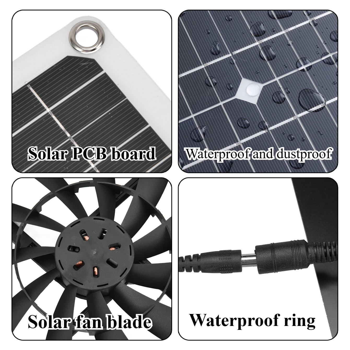 15W 25W NEW Solar Powered Exha - Renewable Energy Kits のレビューと価格