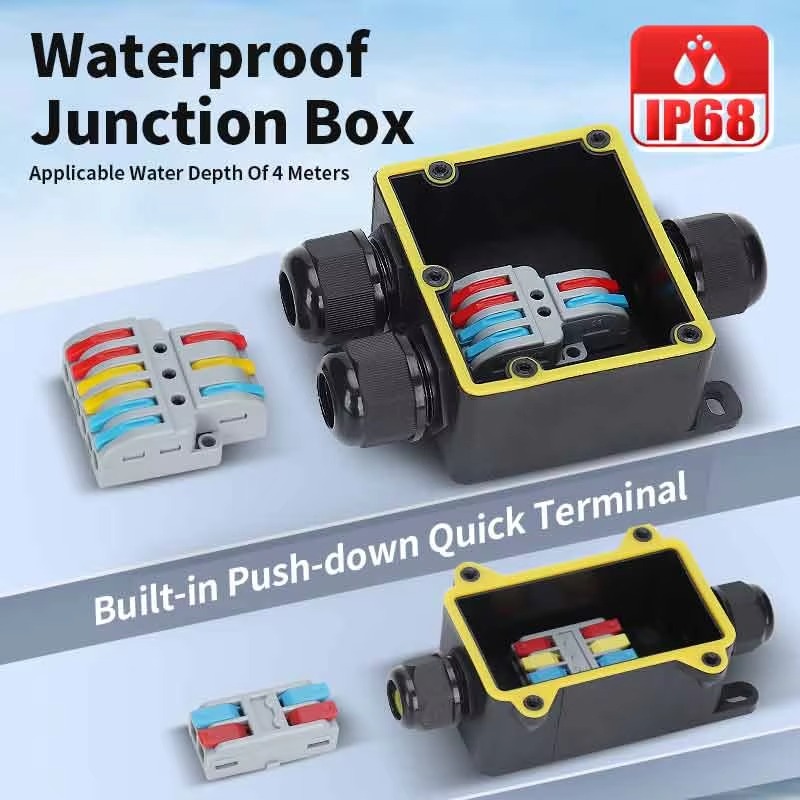 Junction Box Waterproof IP68 2 - Cable Gland Waterproof のレビューと価格