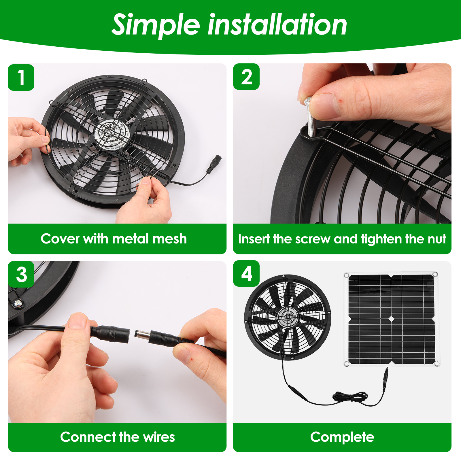 100W Solar Panel Fan Kit Water - Renewable Energy Kits のレビューと価格