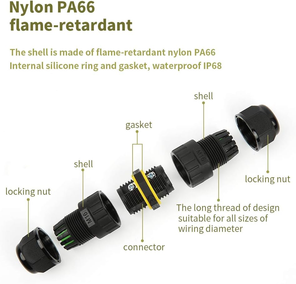 M16 2PIN 3PIN IP68 Waterproof  - Cable Gland Waterproof のレビューと価格