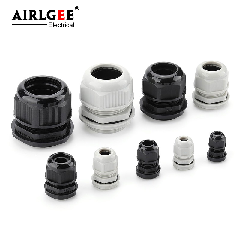 10Pcs White Black Nylon Plasti - Cable Gland Waterproof のレビューと価格